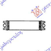HLADNJAK INTERKULERA DIZEL (740x176x40) 03- OPEL MOVANO 1998-2009 (X70)