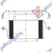 HLADNJAK KLIME 2.5 DCi DIZEL (690x380x16) RENAULT MASTER/MASCOTT 1998-2009 (FH/UH/HH)