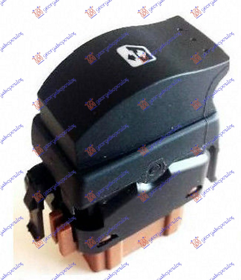 PREKIDAC U PREDNJIM VRATIMA (1 TASTER) (BRAON KONEKTOR) (6 PIN) OPEL MOVANO 1998-2009 (X70)