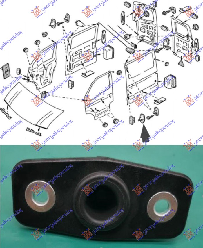 GRANICNIK KLIZNIH VRATA RENAULT MASTER/MASCOTT 1998-2009 (FH/UH/HH)