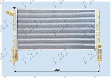 HLADNJAK MOTORA 1.2/1.6 16V (+AC) (58x30.5) FIAT DOBLO 2005-2009 (119/223)