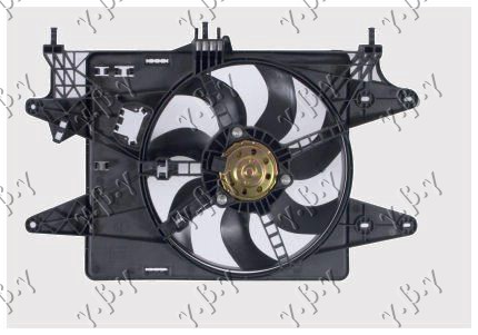 VENTILATOR KOMPLET (1.6 BENZIN) (+ AC) FIAT DOBLO 2005-2009 (119/223)