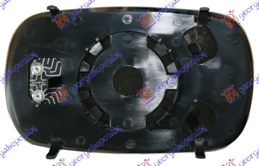 STAKLO RETROVIZORA SA GREJACEM (L=D) (KONVEKSNO) FIAT DOBLO 2005-2009 (119/223)