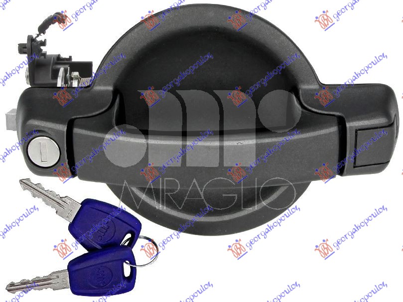 KVAKA GEPEK VRATA  (2 VRATA) SPOLJASNJA FIAT DOBLO 2005-2009 (119/223)