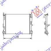 HLADNJAK MOTORA 1.5 DIZEL (-AC) (49.4x41.5x2.3) (ENGLESKA) RENAULT MODUS 2008-2013 (F/JP0)