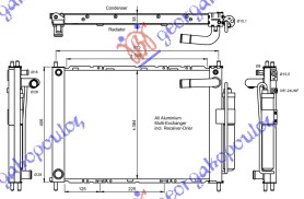 HLADNJAK MOTORA I KLIME 1.0/1.2/1.4/1.6 BENZIN (51x38x3.8) NISSAN NOTE 2006-2013 (E11/NE11)