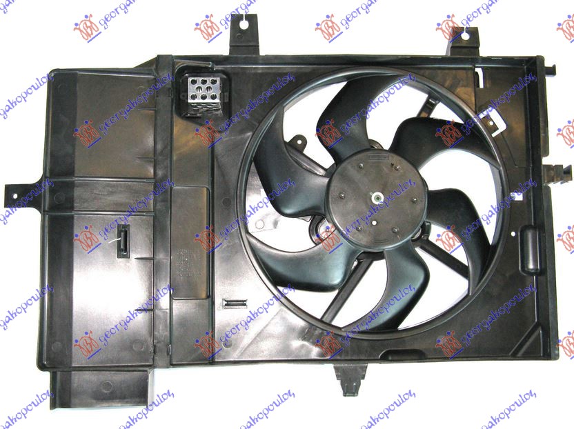 VENTILATOR KOMPLET (1.2/1.4/1.6 BENZIN) (+AC) NISSAN NOTE 2006-2013 (E11/NE11)