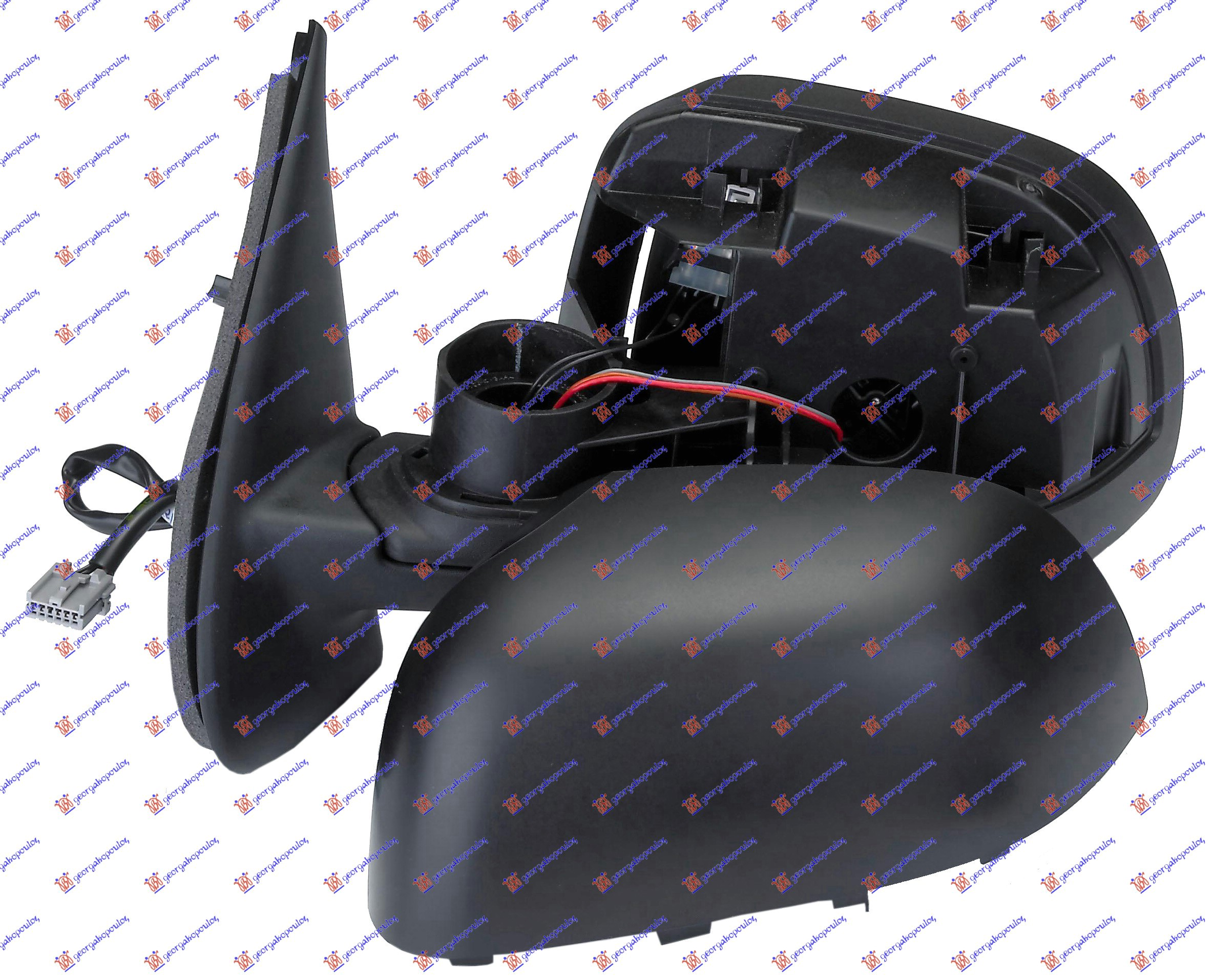 RETROVIZOR ELEKTRICNI SA GREJACEM PM 2009- (A KVALITET) (KONVEKSNO STAKLO) NISSAN MICRA 2002-2010 (K12)