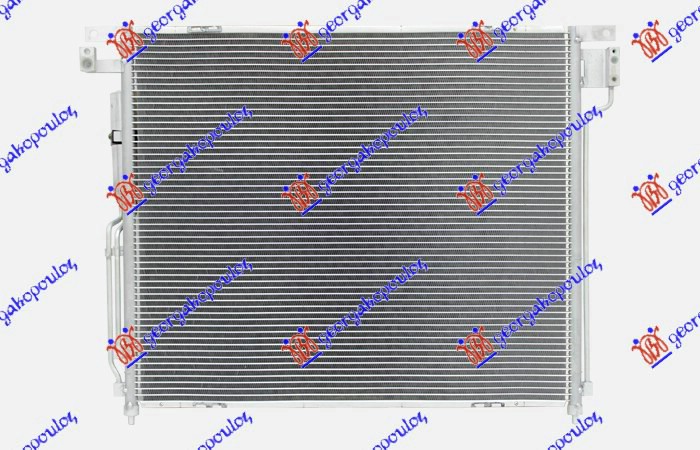 HLADNJAK KLIME 2.5 TD (645x570x16) NISSAN P/U NAVARA 2WD-4WD 2010-2015 (D40)