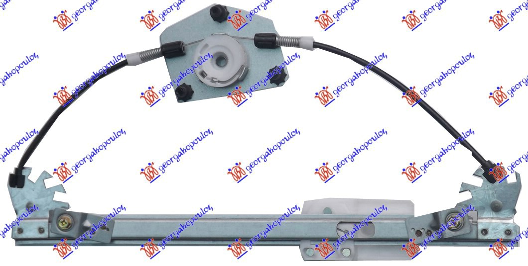 PODIZAC ZADNJEG PROZORA ELEKTRICNI (BEZ MOTORA) NISSAN P/U NAVARA 2WD-4WD 2010-2015 (D40)