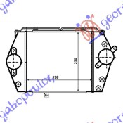 HLADNJAK INTERKULERA 2.0 CiTD (19x20x64) MAZDA 6 2002-2008 (GG/GH/GY)