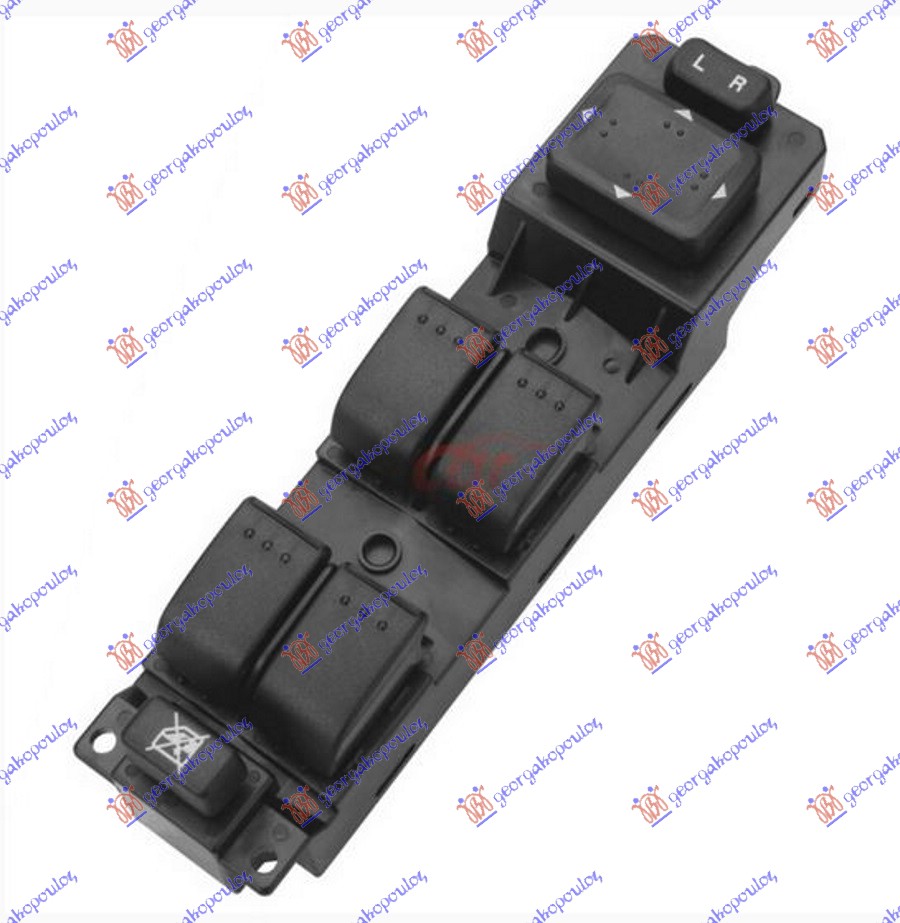 PREKIDAC U PREDNJIM VRATIMA (4 TASTERA) (20 PIN) MAZDA 6 2002-2008 (GG/GH/GY)