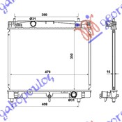 HLADNJAK MOTORA 1.5/16V (MAN) (35x48) (JAPAN) TOYOTA YARIS II 2005-2011 (P9)