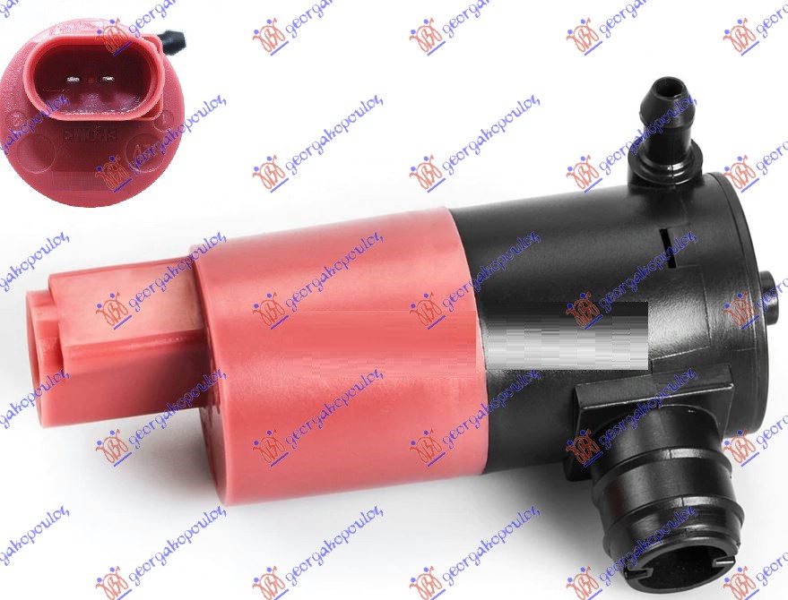 MOTOR POSUDE ZADNJEG BRISACA (OVALNI PRIKLJUCAK) (1 PUMPA) (FRANCUSKA) TOYOTA YARIS II 2005-2011 (P9)