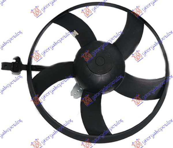 VENTILATOR (MOTOR+ELISA) (325mm) SKODA RAPID 2012-2019 (NH3/NK3/NK6/NH1)