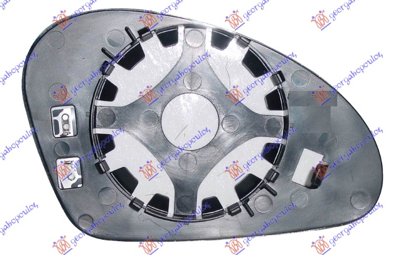 STAKLO RETROVIZORA SA GREJACEM (ASFERICNO) SEAT IBIZA 2002-2008 (6L1)