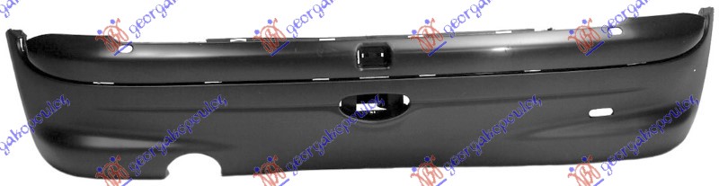 ZADNJI BRANIK CRNI PEUGEOT 206 1998-2009 (2A/2C/2D/2E/2K)