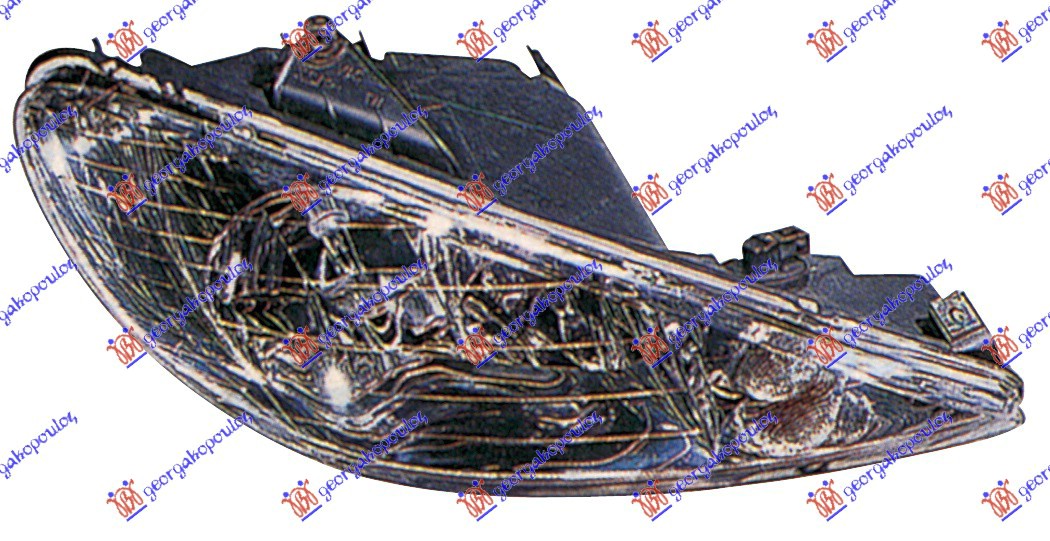FAR ELEKTRICNI DUPLO SOCIVO (H7/H7) -2006 (TYC) PEUGEOT 206 1998-2009 (2A/2C/2D/2E/2K)
