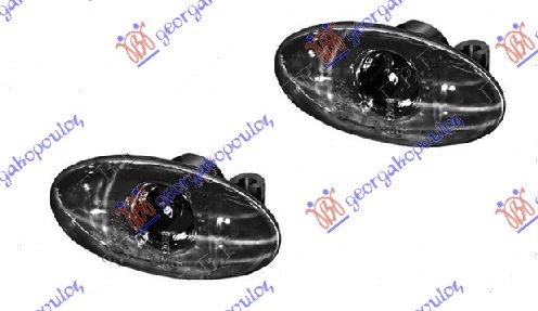 MIGAVAC U KRILU PROVIDNI/ZATAMNJENI (SET) PEUGEOT 206 1998-2009 (2A/2C/2D/2E/2K)
