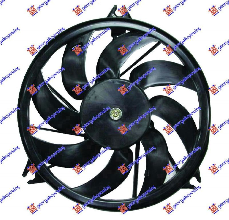 VENTILATOR (BENZIN/DIZEL) (+AC) (OKRUGLI KONEKTOR) PEUGEOT 206 1998-2009 (2A/2C/2D/2E/2K)