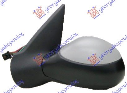 RETROVIZOR ELEKTRICNI SA GREJACEM PM (CABRIO) 2003- (ASFERICNO STAKLO) PEUGEOT 206 1998-2009 (2A/2C/2D/2E/2K)