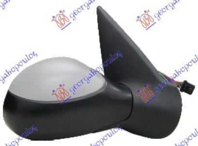 RETROVIZOR ELEKTRICNI SA GREJACEM PM (CABRIO) -2003 (KONVEKSNO STAKLO) PEUGEOT 206 1998-2009 (2A/2C/2D/2E/2K)