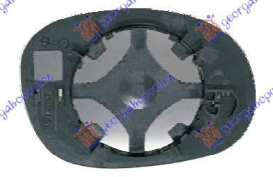 STAKLO RETROVIZORA (ASFERICNO) PEUGEOT 206 1998-2009 (2A/2C/2D/2E/2K)