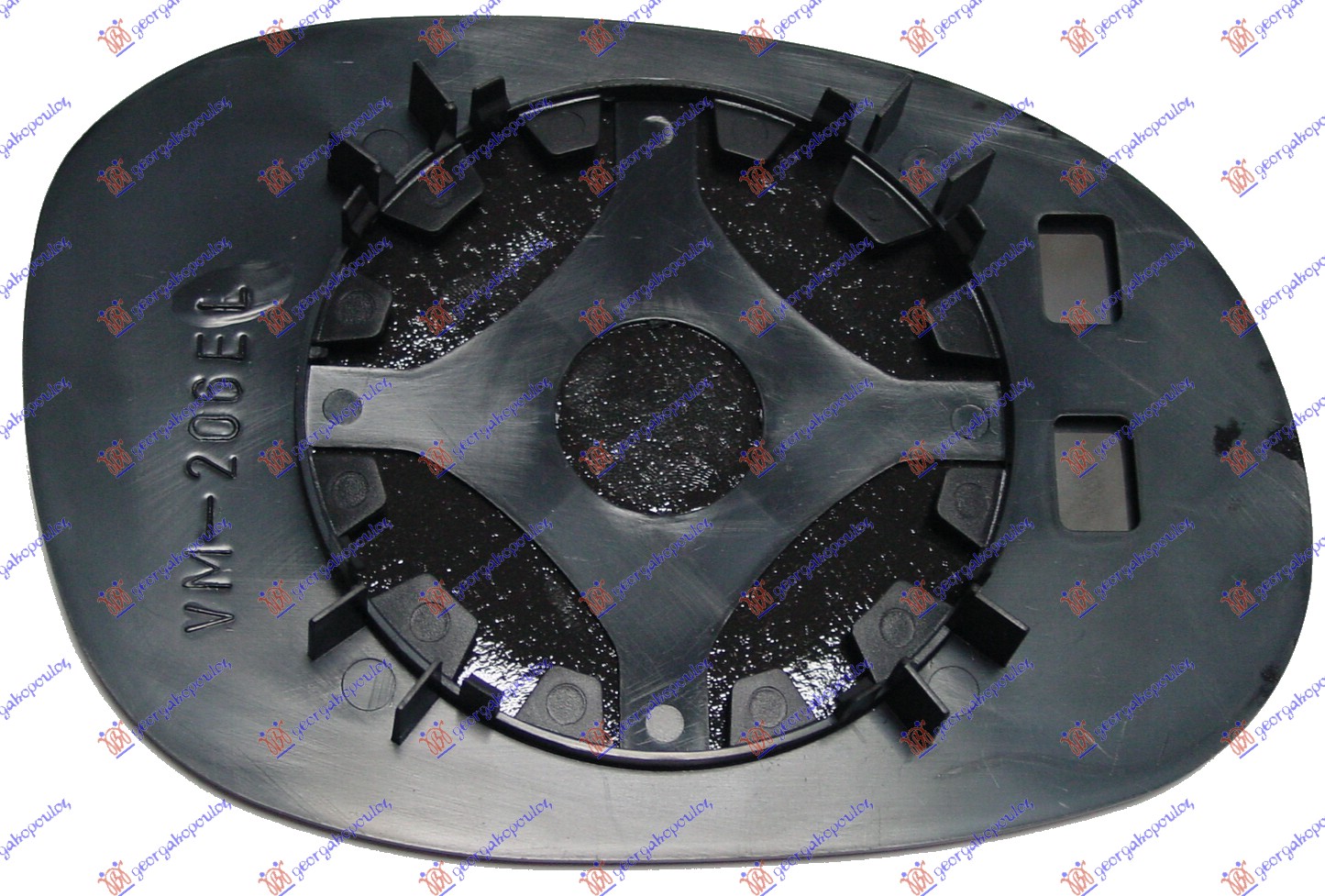 STAKLO RETROVIZORA SA GREJACEM (ASFERICNO) PEUGEOT 206 1998-2009 (2A/2C/2D/2E/2K)