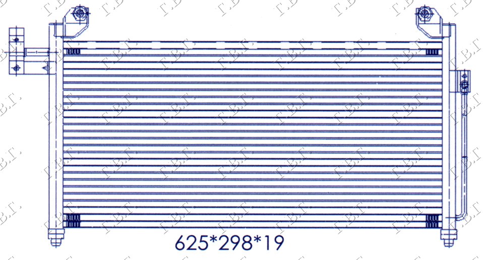 HLADNJAK KLIME (600x300) MAZDA 323 F 1998-2003 (BJ/BA)