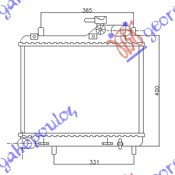 HLADNJAK MOTORA 1.5 CRDi (36x47.6) HYUNDAI ACCENT H/B-L/B 2003-2005 (LC)