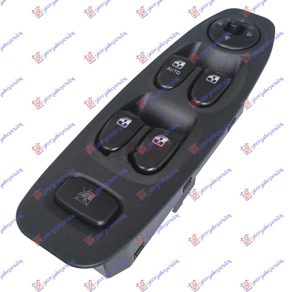 PREKIDAC U PREDNJIM VRATIMA (4 TASTERA) (CRNI OKVIR) (AUTO) (14+7 PIN) HYUNDAI ACCENT H/B-L/B 2003-2005 (LC)