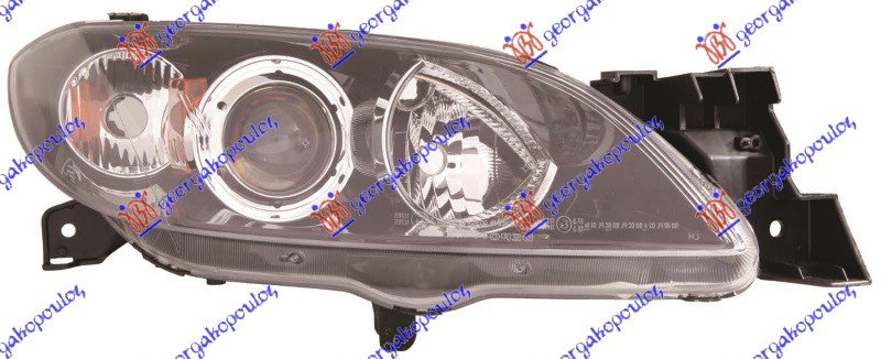 FAR ELEKTRICNI 4 VRATA (TYC) MAZDA 3 SDN-H/B 2004-2008 (BK)