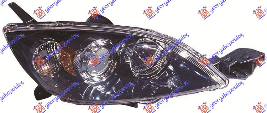 FAR ELEKTRICNI 5 VRATA (TYC) MAZDA 3 SDN-H/B 2004-2008 (BK)