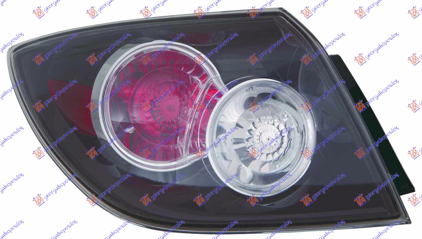 STOP LAMPA SPOLJASNJA 5 VRATA (CRNA) 2006- (DEPO) MAZDA 3 SDN-H/B 2004-2008 (BK)