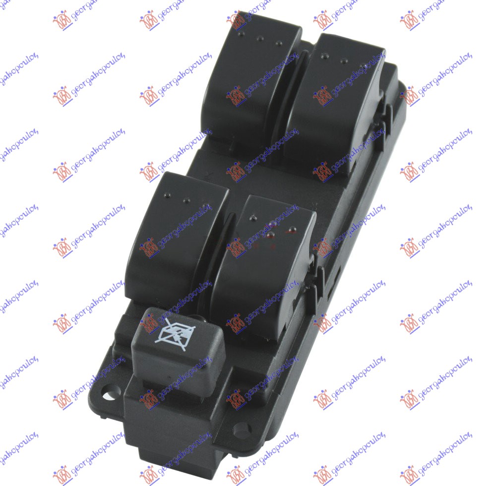 PREKIDAC U PREDNJIM VRATIMA (4 TASTERA) (12 PIN) MAZDA 3 SDN-H/B 2004-2008 (BK)