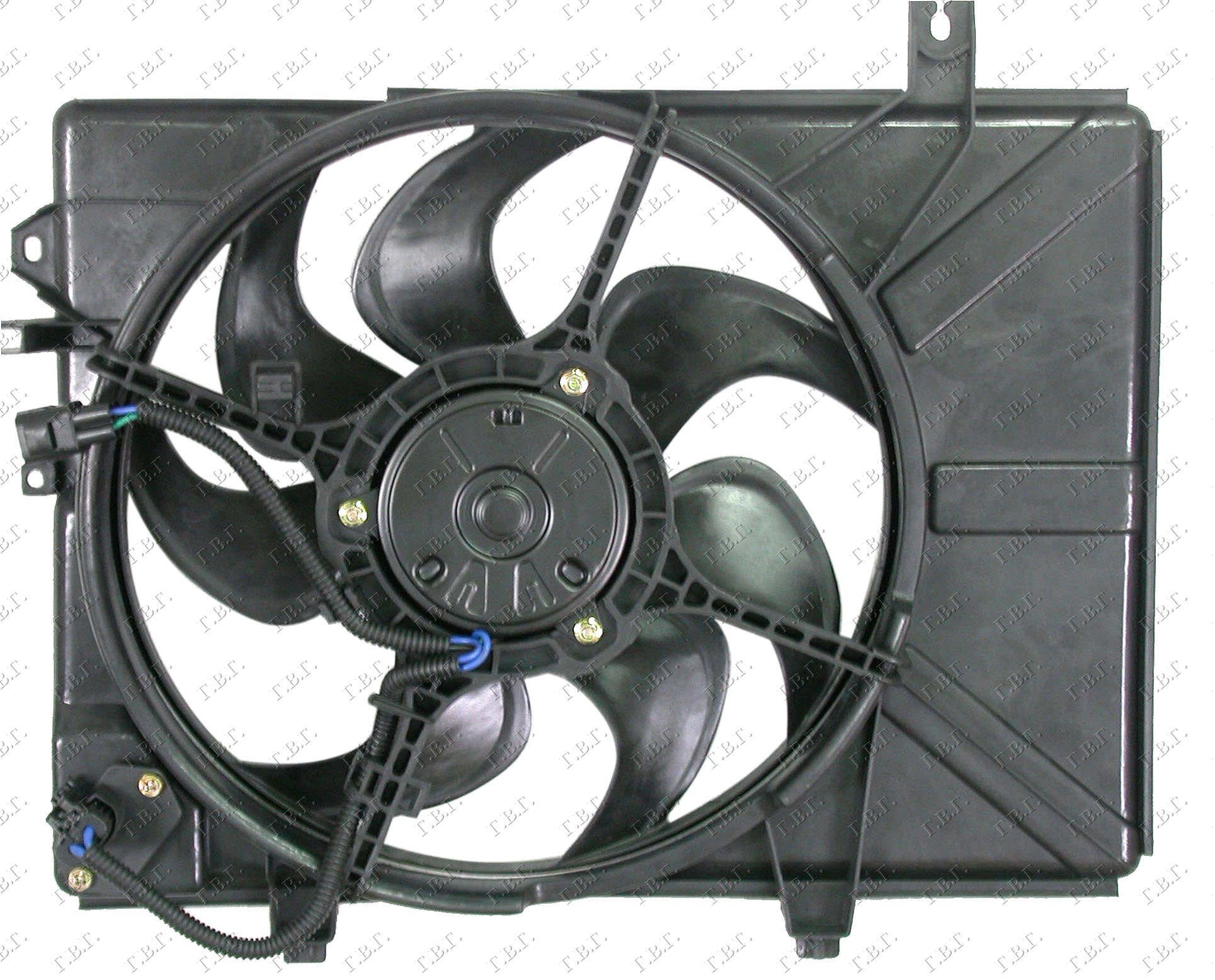 VENTILATOR KOMPLET (BENZIN) (+/-AC) (DONJI NOSACI 215mm) HYUNDAI GETZ 2006-2010 (TB)
