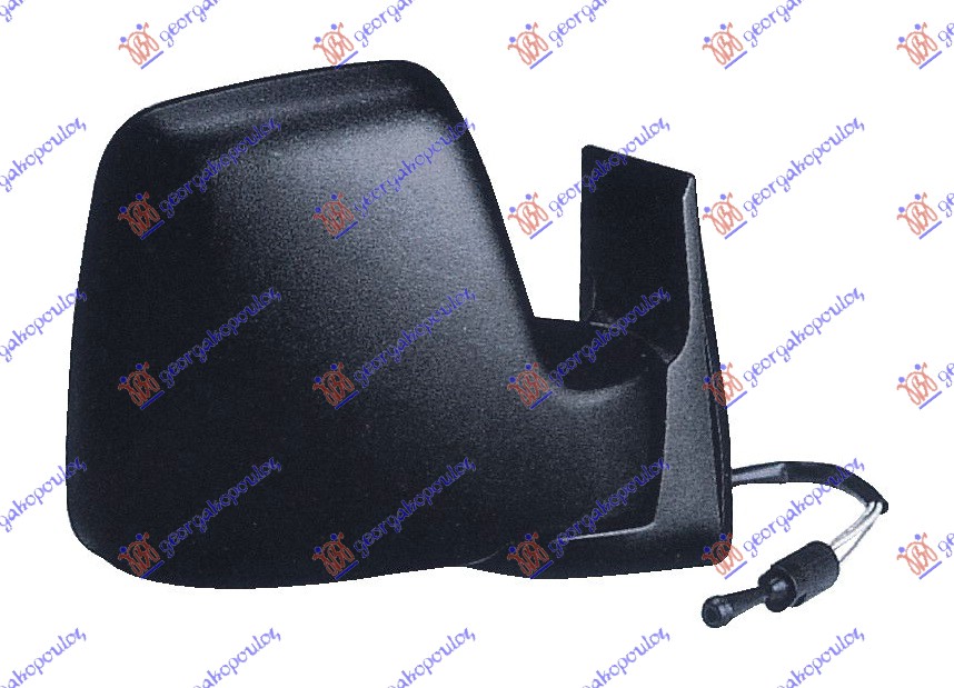 RETROVIZOR MEHANICKI SA SAJLOM (KONVEKSNO STAKLO) CITROEN JUMPY 2004-2007 (U6U/BS/BT/BY/BZ/BU/BV/BW)