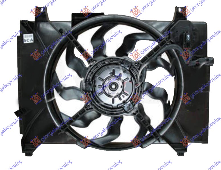 VENTILATOR KOMPLET (1.5 CRDi DIZEL) (+AC) HYUNDAI ACCENT SDN 2006-2011 (MC)