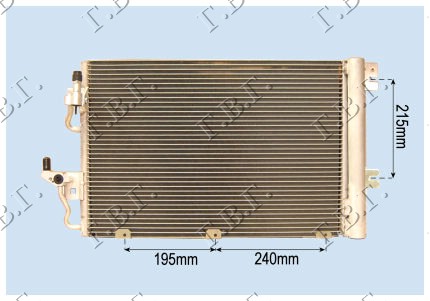 HLADNJAK KLIME 1.4/1.6i 16V (540x360x16) OPEL ZAFIRA 2005-2012 (A05)