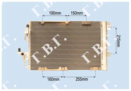 HLADNJAK KLIME 2.0i 16V (555x382x18) OPEL ZAFIRA 2005-2012 (A05)
