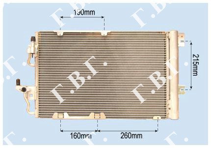 HLADNJAK KLIME 1.8/2.2i 16v (555x382x12) OPEL ZAFIRA 2005-2012 (A05)
