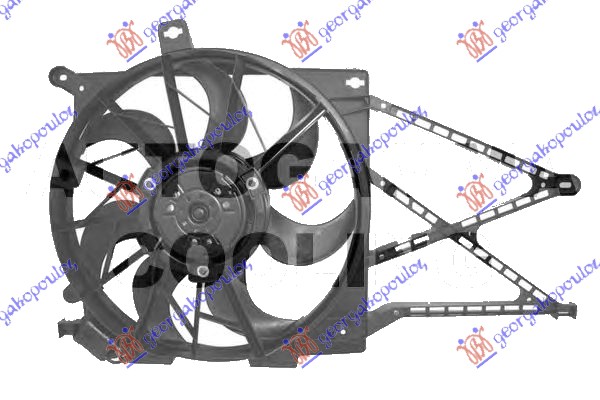 VENTILATOR HLADNJAKA KOMPLET (BENZIN) (Z14XEP-Z18XE) (3 PIN) OPEL ZAFIRA 2005-2012 (A05)
