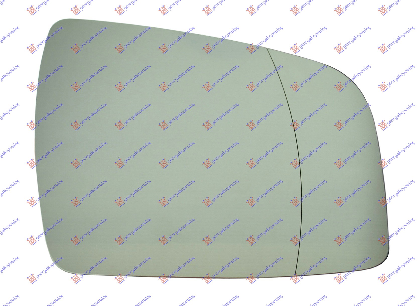 STAKLO RETROVIZORA SA GREJACEM 2008- (KONVEKSNO) OPEL ZAFIRA 2005-2012 (A05)