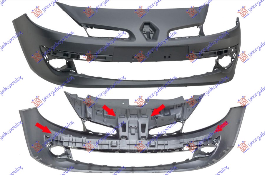 PREDNJI BRANIK (15 INCH) (A KVALITET) RENAULT CLIO III 2006-2009 (BR0 1/CR0 1)