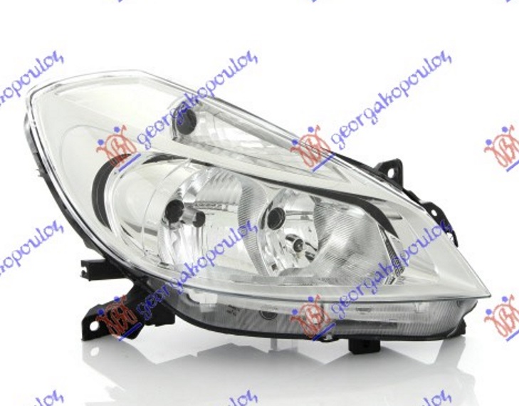 FAR BEZ MAGLENKE HROM (H7/H7) (DEPO) RENAULT CLIO III 2006-2009 (BR0 1/CR0 1)