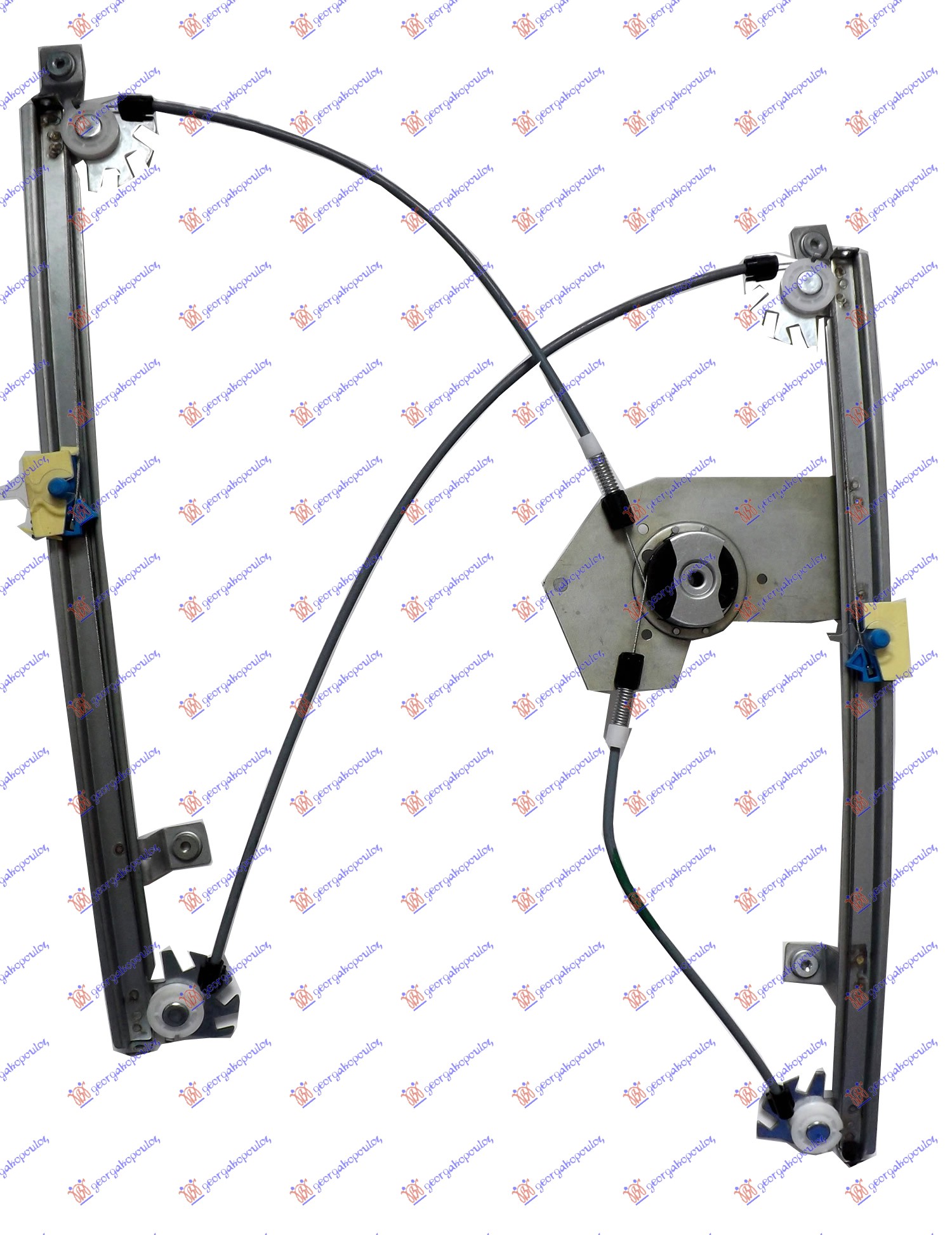 PODIZAC PREDNJEG PROZORA ELEKTRICNI (BEZ MOTORA) 5 VRATA RENAULT CLIO III 2006-2009 (BR0 1/CR0 1)