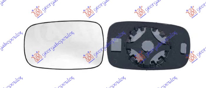 STAKLO RETROVIZORA (KONVEKSNO) RENAULT CLIO III 2006-2009 (BR0 1/CR0 1)