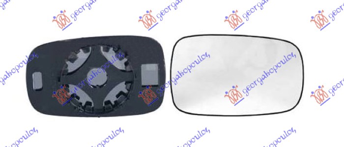 STAKLO RETROVIZORA (ASFERICNO) RENAULT CLIO III 2006-2009 (BR0 1/CR0 1)