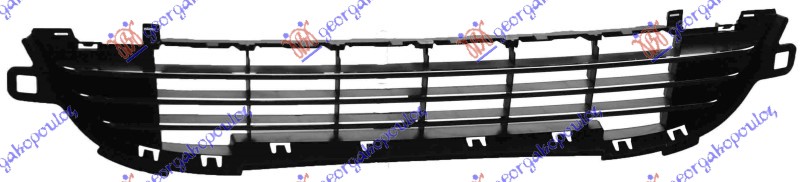 CENTRALNA RESETKA HROM DONJA 2010- (SPORT) PEUGEOT 207 2006-2014 (WD/WA/WC)