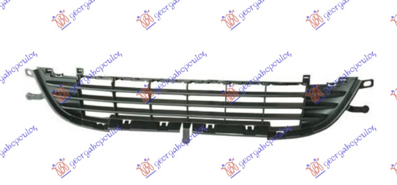 CENTRALNA RESETKA DONJA CRNA 2010- PEUGEOT 207 2006-2014 (WD/WA/WC)